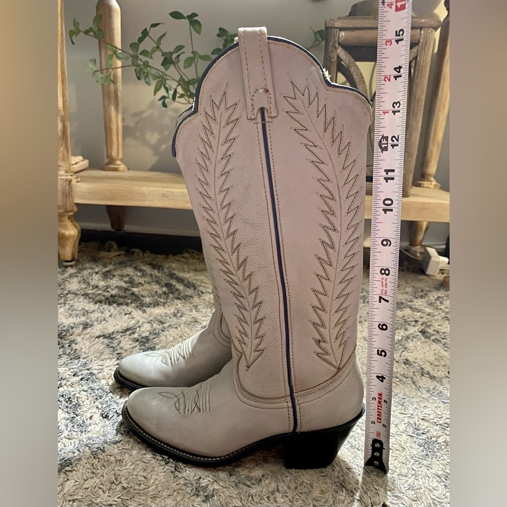*Crosslisted* Vintage ACME Scallopped Women’s Western Cowboy Boots - Size 5.5 - Picture 9 of 10